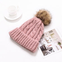 Load image into Gallery viewer, Fur Knitted Hat