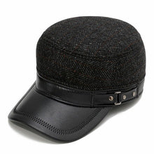 Load image into Gallery viewer, Faux Leather Bomber Earmuffs Hats