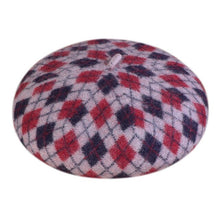 Load image into Gallery viewer, Wool Felt Plaid  Beret