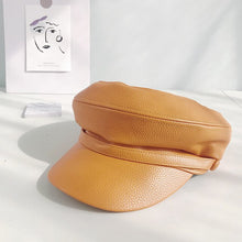 Load image into Gallery viewer, Leather Flat Hat